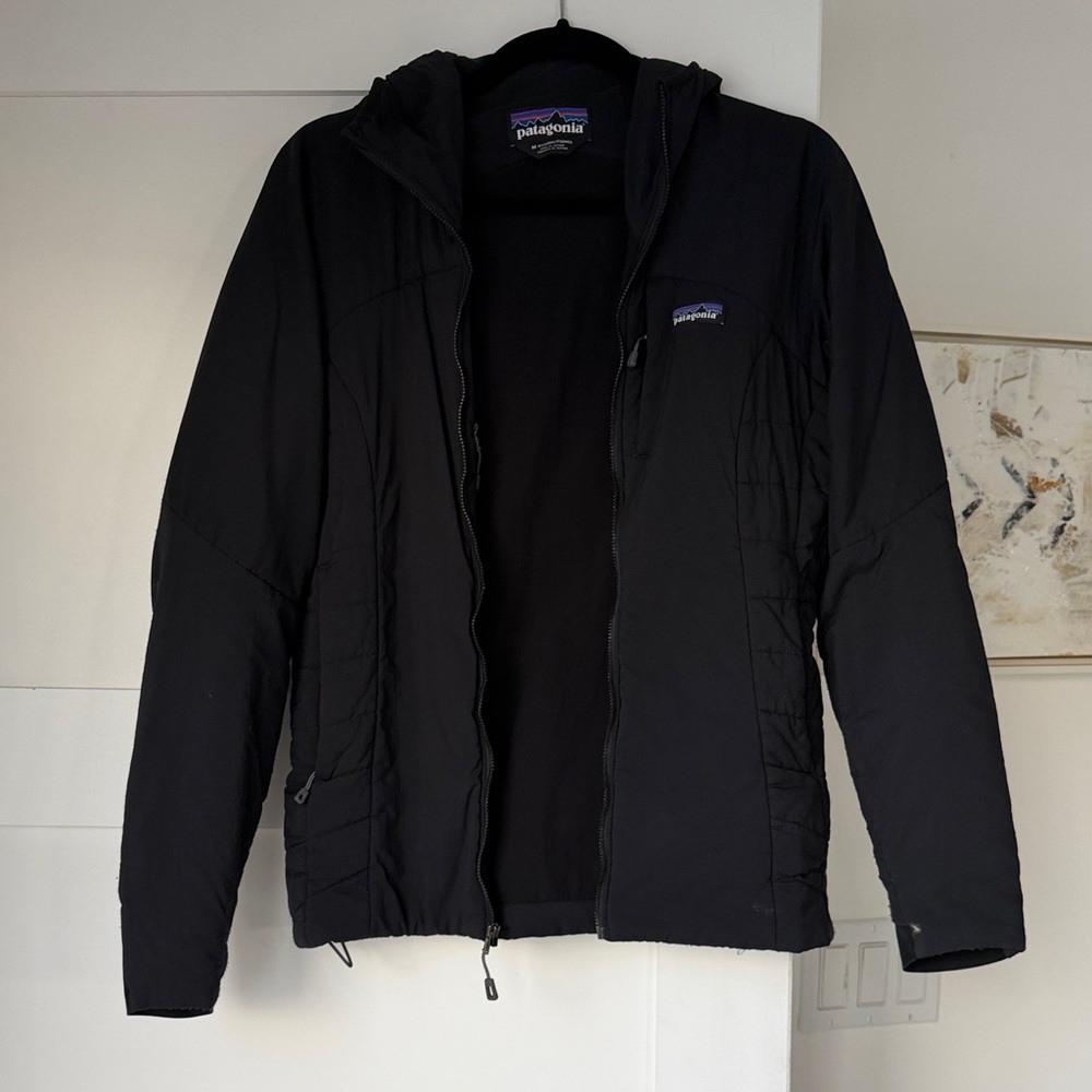 Patagonia Black Hooded Puffer Jacket